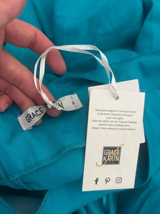 Grace Karin Sleeveless Fit And Flare Dress Women’s XL Blue - Picture 3 of 7